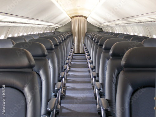 passagier kabine in einem flugzeug photo