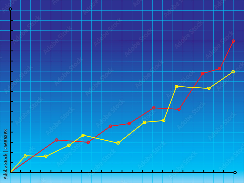 Obraz premium Business graph background