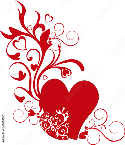 valentine heart-shapes - vector