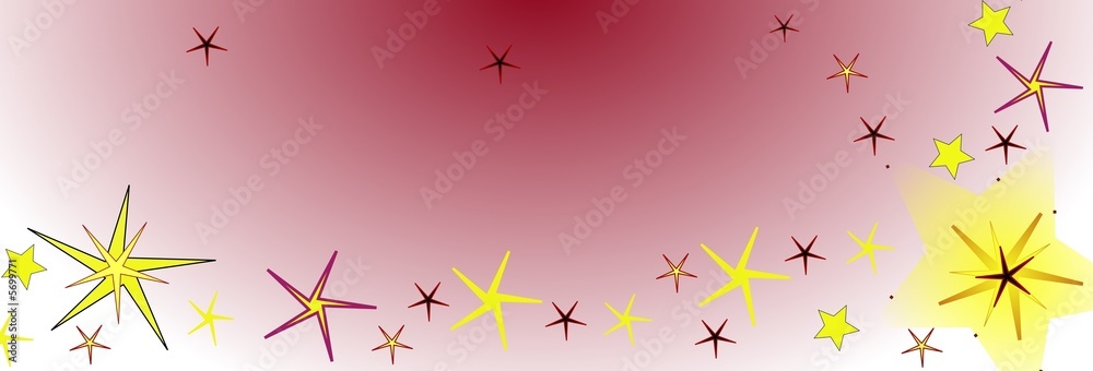 Bandeau rouge étoilé