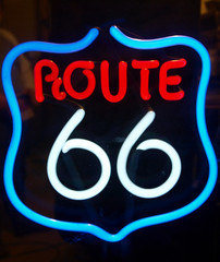 Acrylglasbilder Route 66 Route 66 Neon sign  © Lena Balk