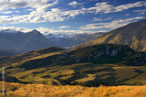 Evening Light Mountains View