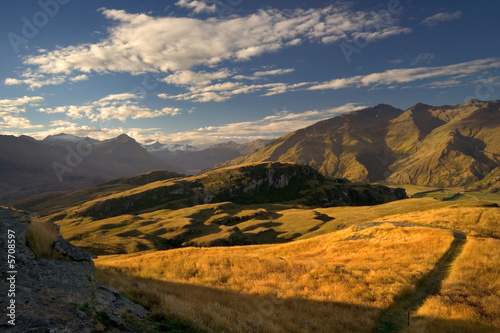 Evening Light Mountains View