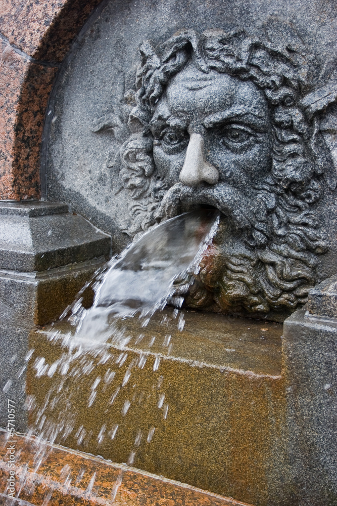 Bas-relief  fountain in St. Petersburg, Russia