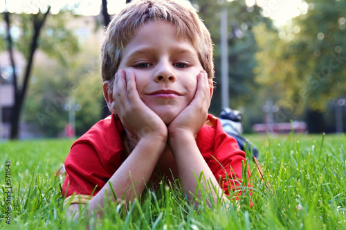 boy in park