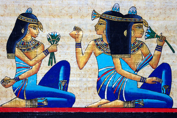 Fototapete Ägypten schöner ägyptischer Papyrus  © Freesurf