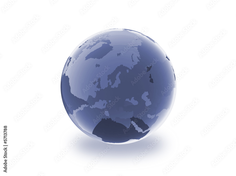Obraz premium blue globe