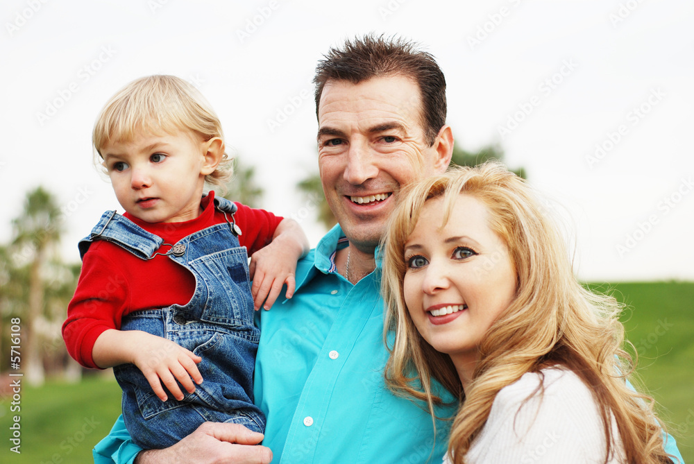 Fototapeta premium happy family enjoying their time together