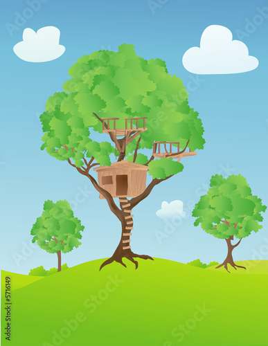 Treehouse in the countryside 