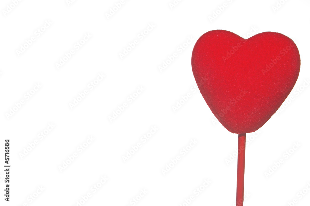 A close-up image of a red heart.