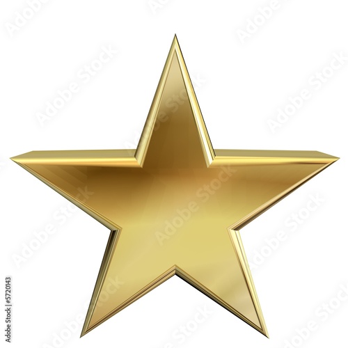 Gold 3D star