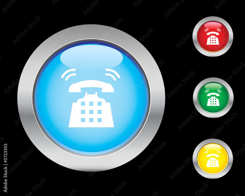 Fototapeta premium Telephone button set