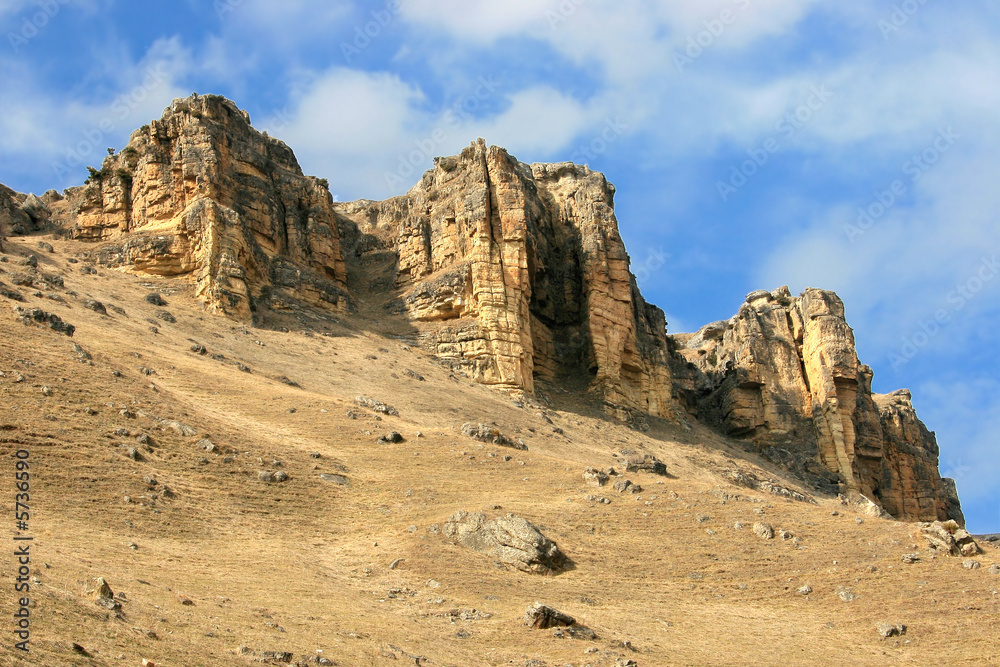 Fototapeta premium Yellow rocks 