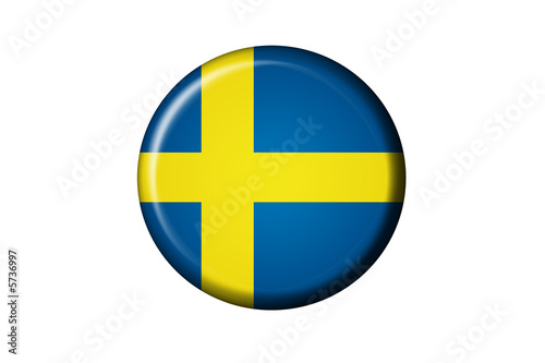 Schweden Flaggen Knopf