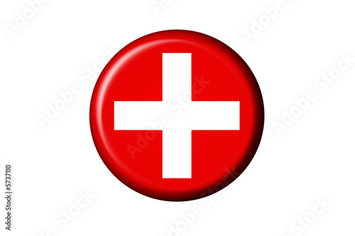 Schweiz Flaggen Knopf
