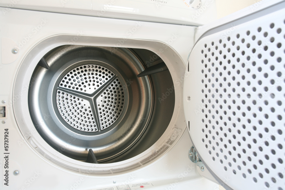 washing machine closeup with opened round door washing machine closeup with opened round door