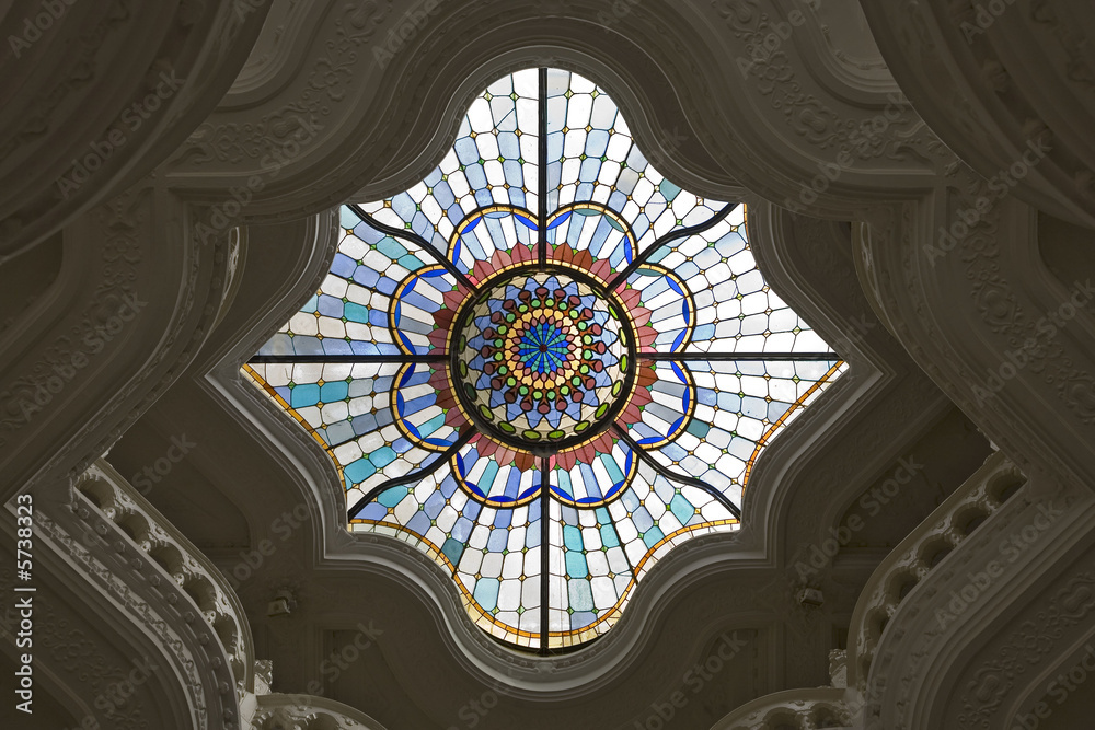 plafond du musée des arts décoratifs - applied arts - budapest