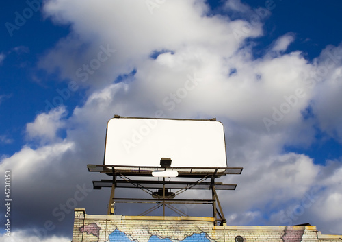 Place your text here - empty ad space in the sky 3