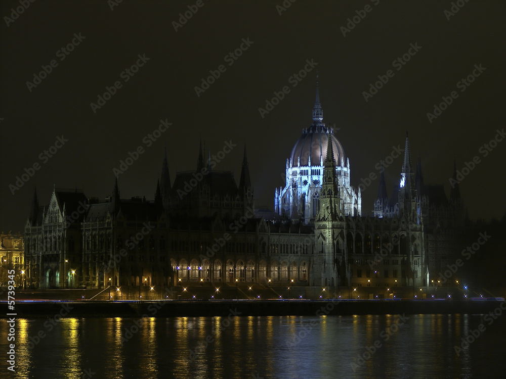 Budapest parliament by night European town beauty