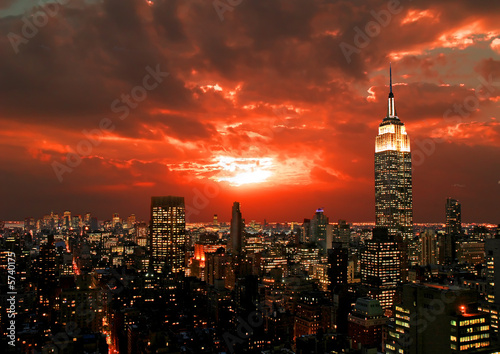 New York City midtown skyline #5740175