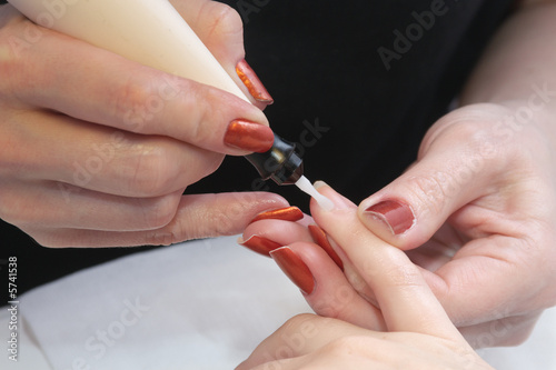 Manicure. Stage-by-stage process.