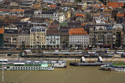 Canvas Print budapest : danube et ville