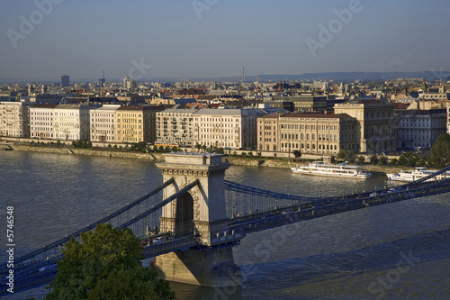 Photography pont des chaînes et danube, budapest