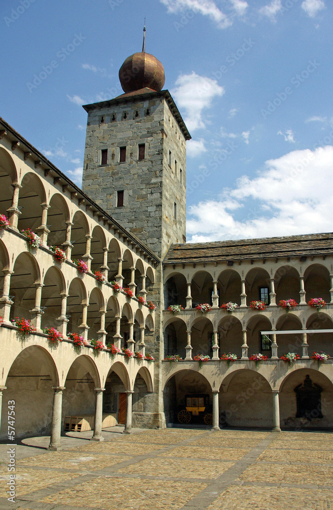 Fototapeta premium Stockalperpalast - Stolz von Brig