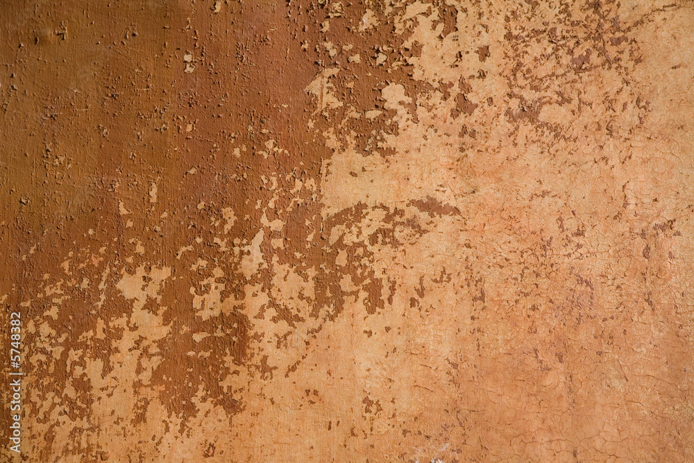 Weathered red wall