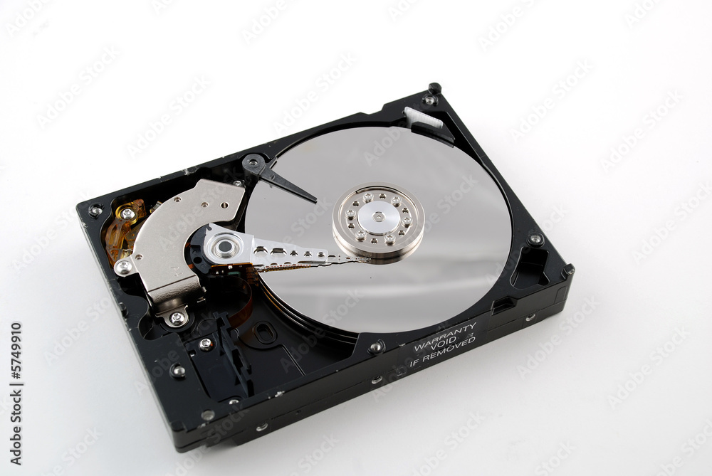 interior of a computer hard drive interior of a computer hard drive