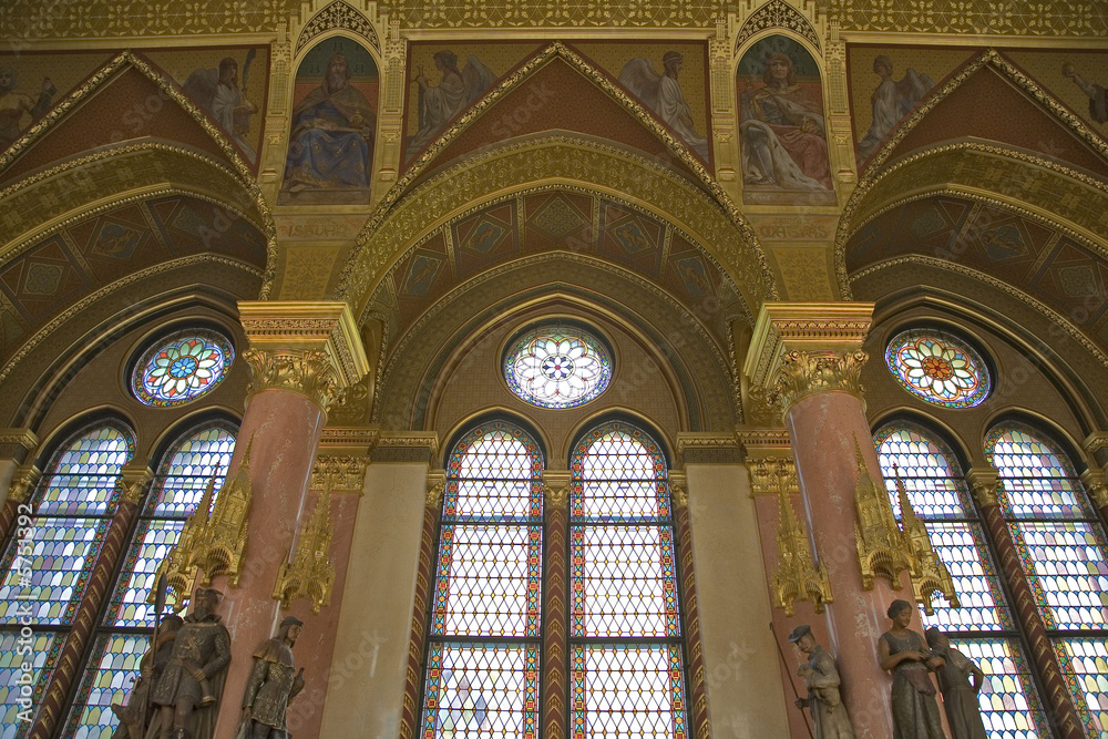 parlement, intérieur, budapest parlement, intérieur, budapest
