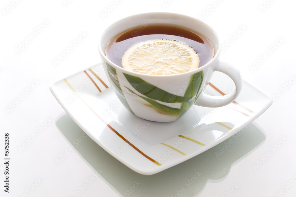 Hot tea in porcelain pot Hot tea in porcelain pot