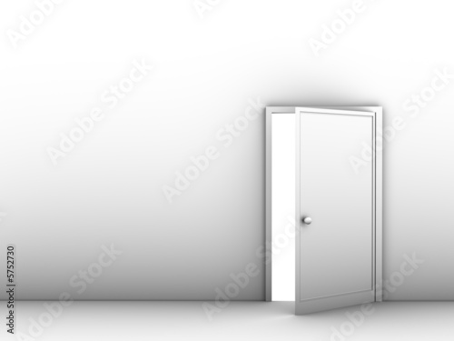 Fototapeta Naklejka Na Ścianę i Meble -  half-open door
