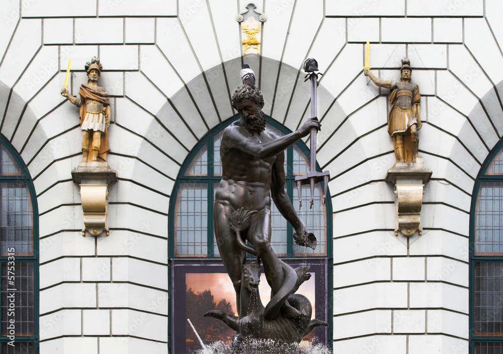 Obraz premium Neptune Statue (Fountain)