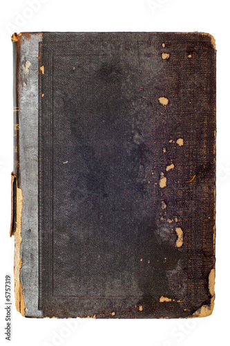 Old black book cover