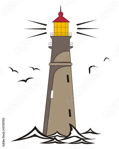 Lighthouse shining