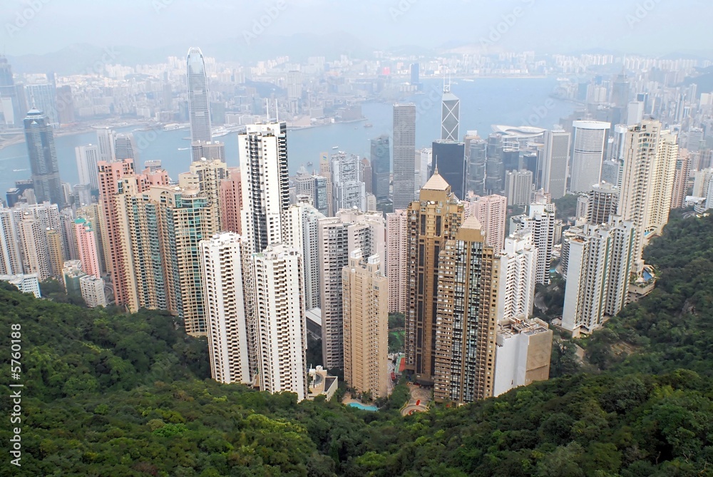 Fototapeta premium hong kong ftom peak