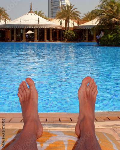 Feet up