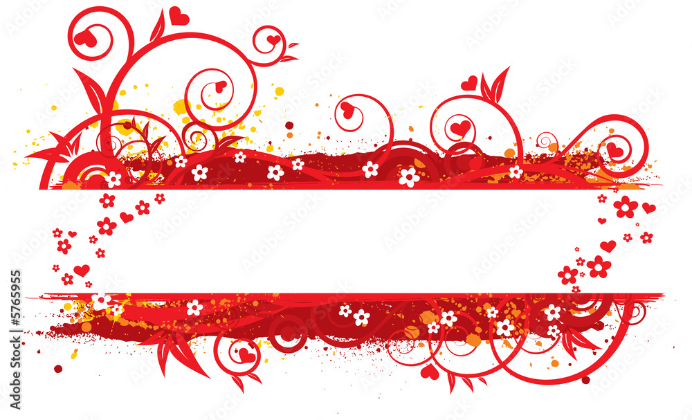 Valentine's day banner illustration