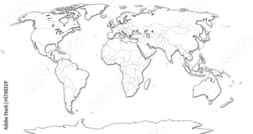Carte du monde photo