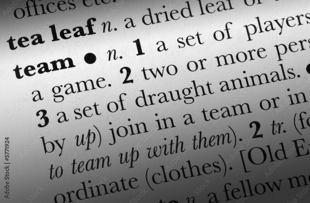 Team word dictionary term. Tint image with any color. Team word dictionary term. Tint image with any color.