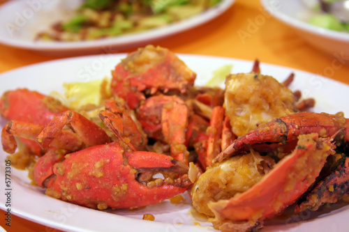 Fried crabs