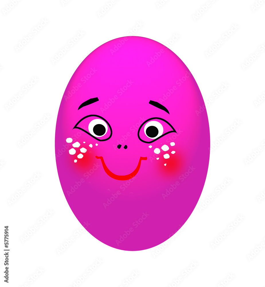 Fototapeta premium ei, ei in pink