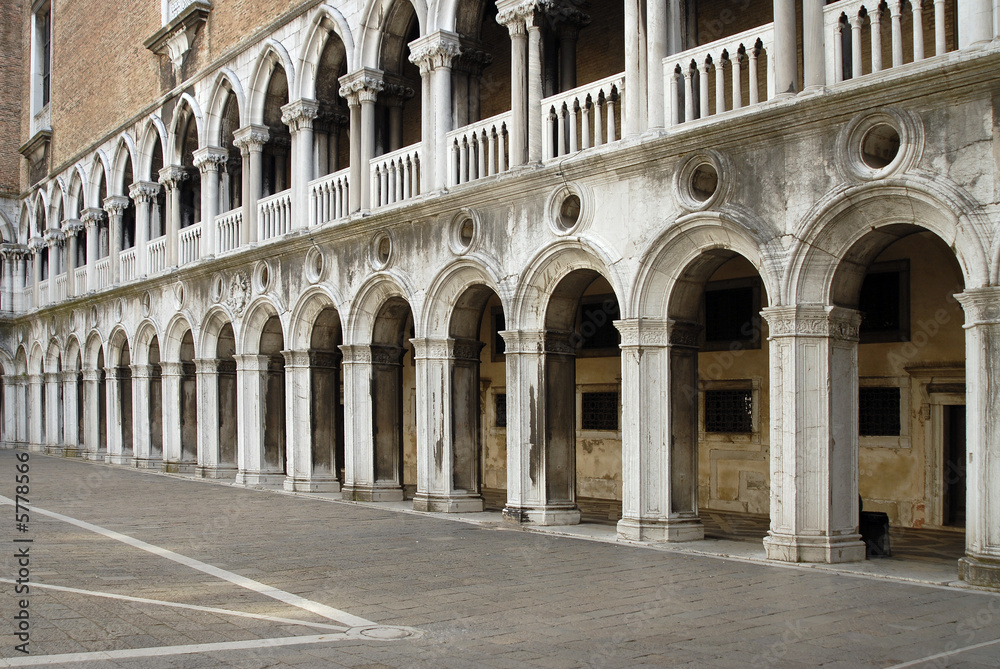inside the Doges Palace courtyard