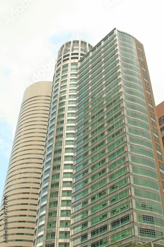 A view of three very successful commercial buildings.