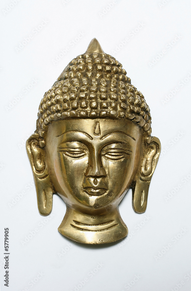 bronze satue of buddha on display