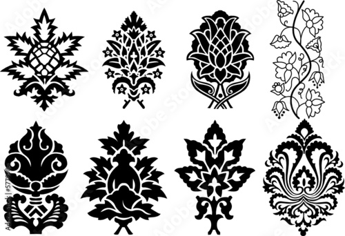 vector ornaments. decor elements for designers