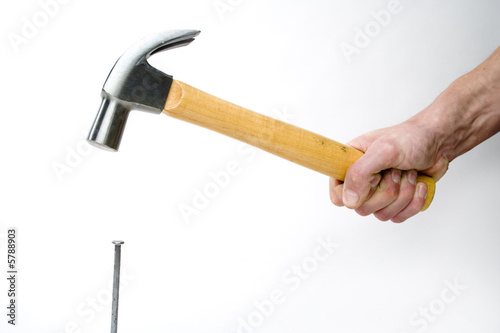 hammer a nail