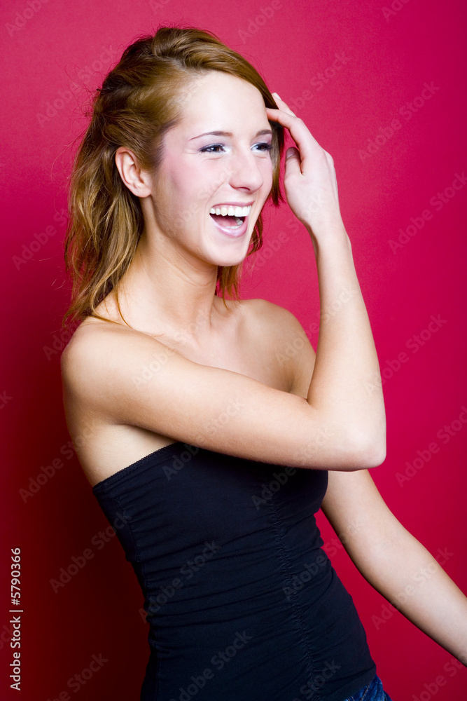 Fototapeta premium girl with nice smile