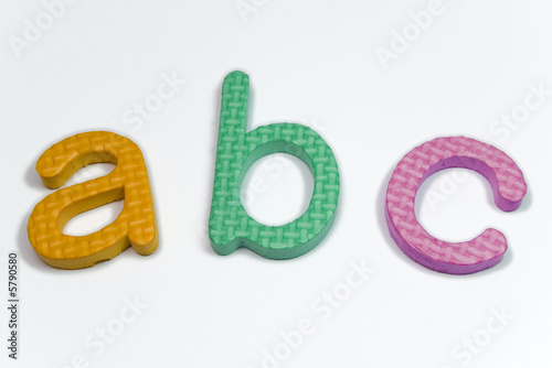 abc colorful foarm letters for learning to read